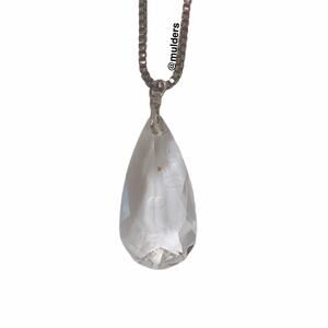 Vintage Faux Gem Tear Drop Costume Jewelry Necklace